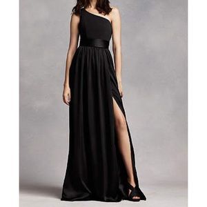 Ebony (Black) One Shoulder Dress - VERA WANG